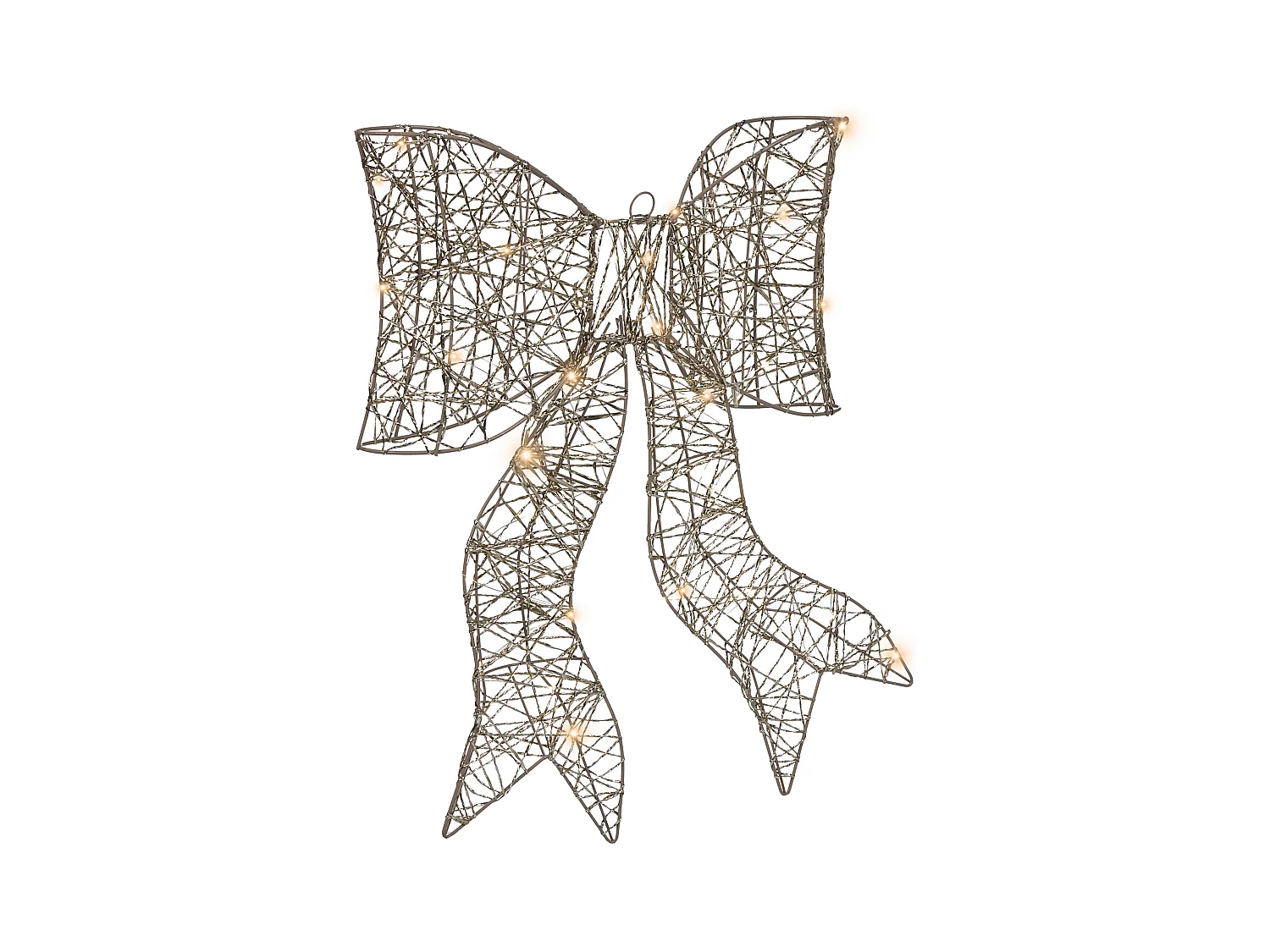 Décoration de Noël LED FILSO Arc 56 cm Doré