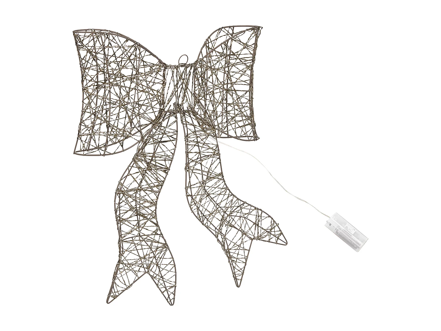 Décoration de Noël LED FILSO Arc 56 cm Doré