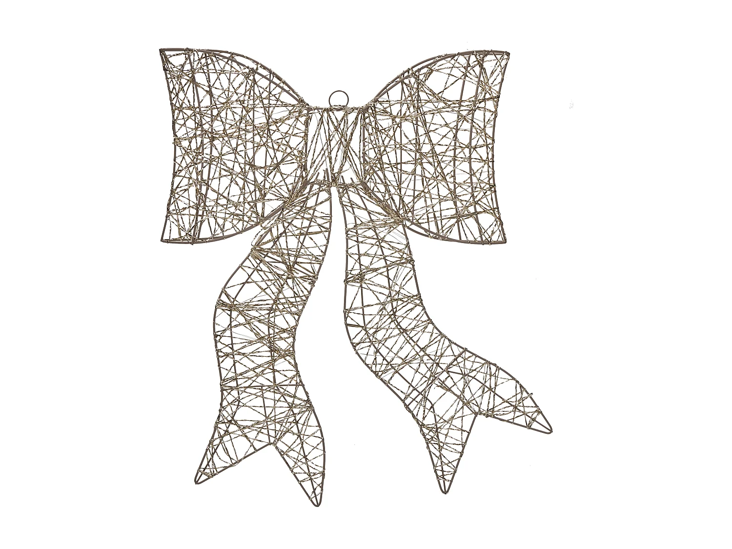 Décoration de Noël LED FILSO Arc 56 cm Doré