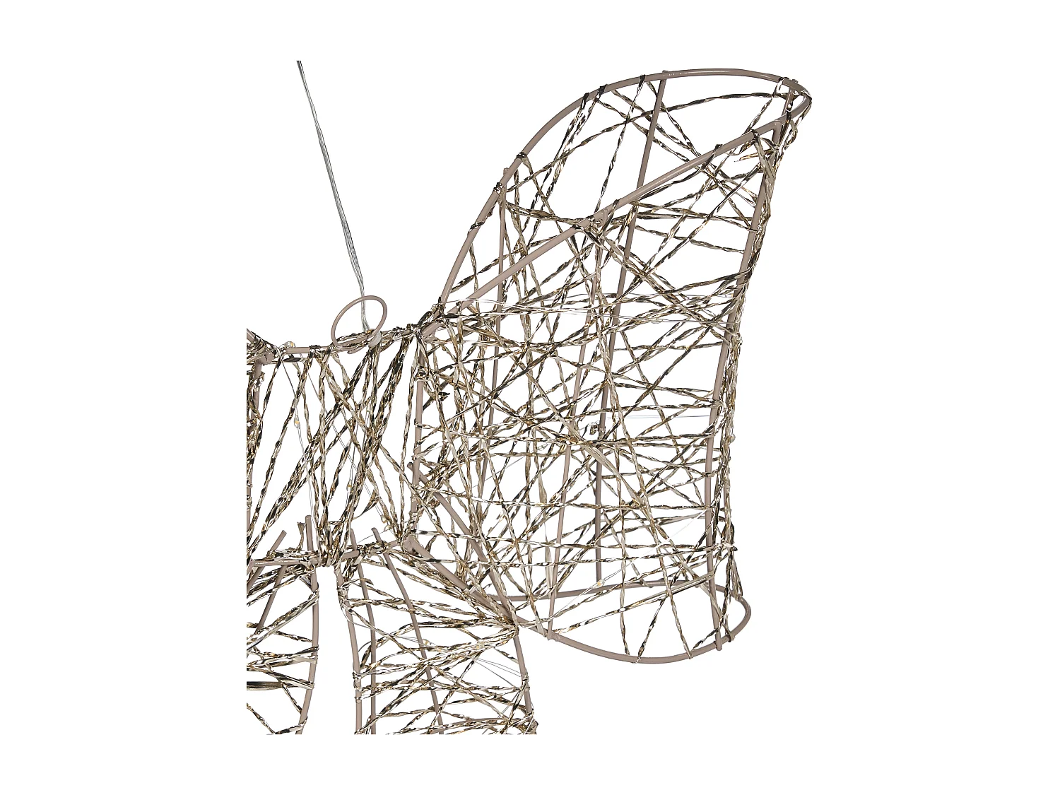 Décoration de Noël LED FILSO Arc 56 cm Doré