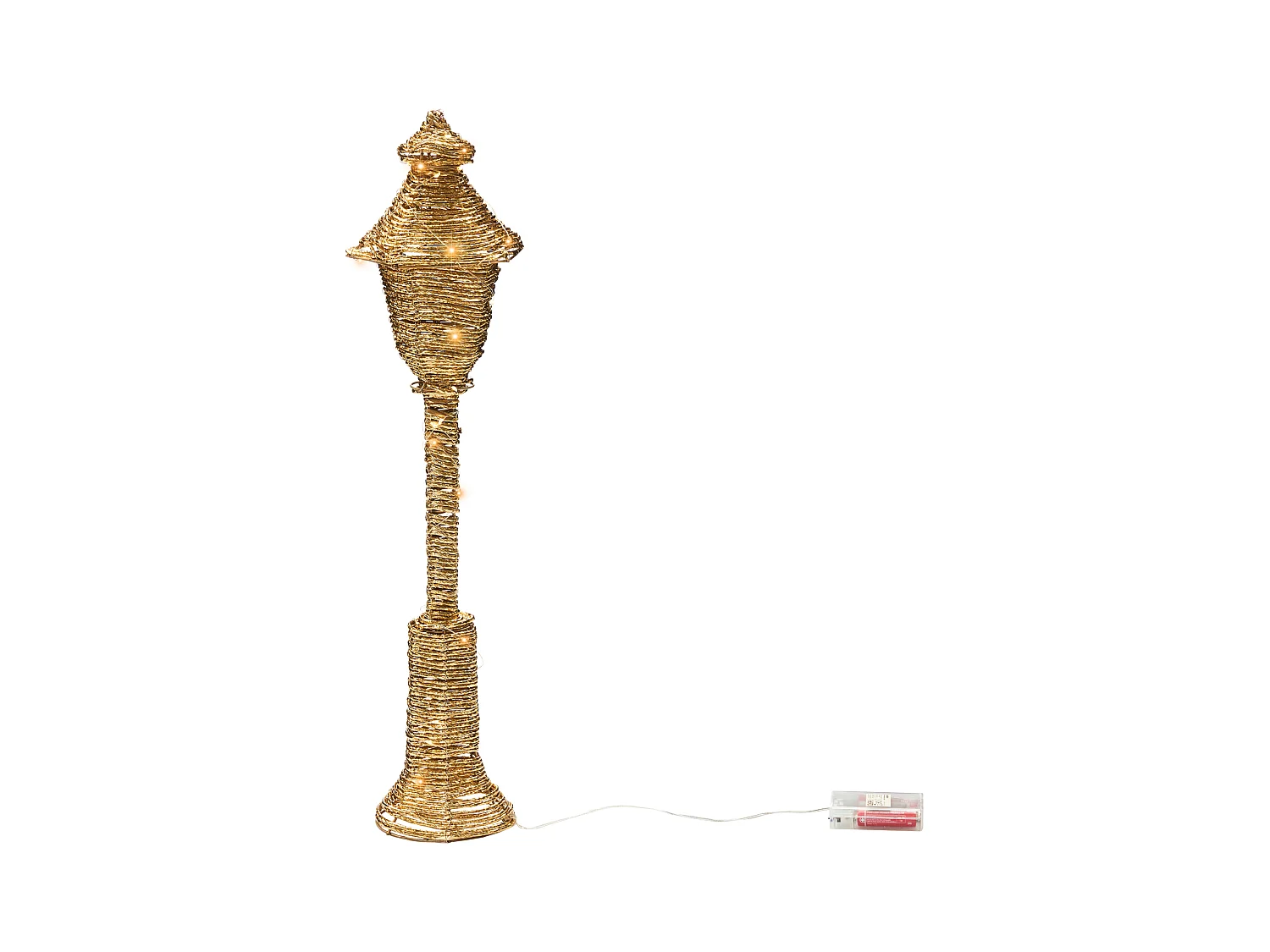 Décoration de Noël LED ALFTANES Lampadaires 62 cm Doré