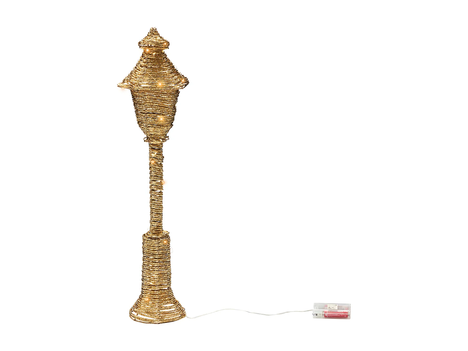 Décoration de Noël LED ALFTANES Lampadaires 62 cm Doré