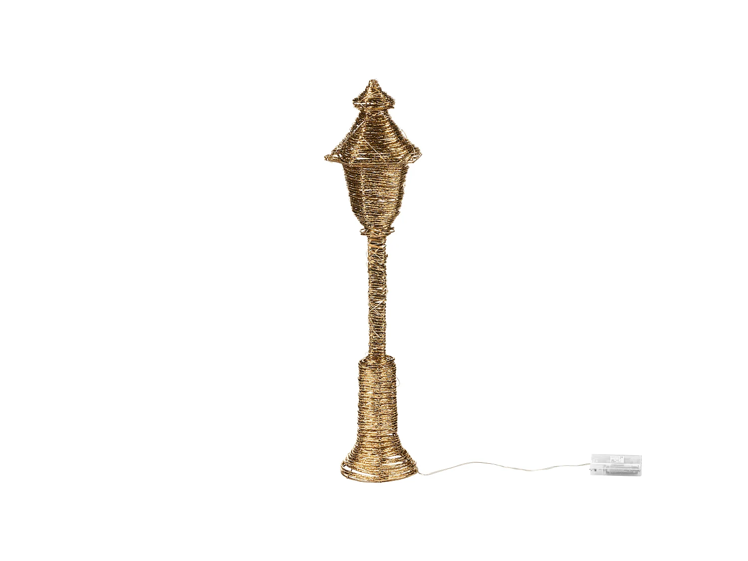 Décoration de Noël LED ALFTANES 62 cm Lampadaires Doré