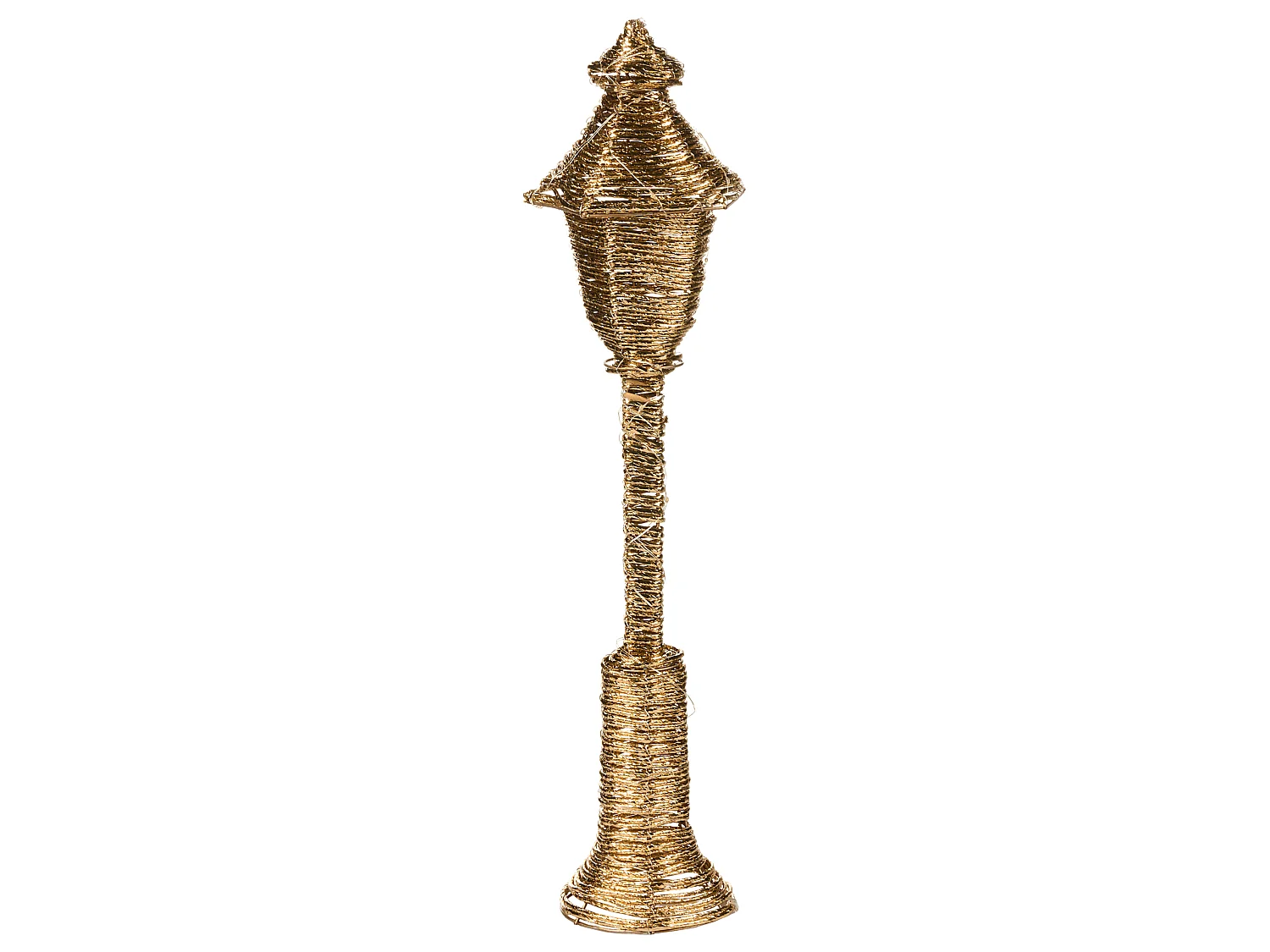Décoration de Noël LED ALFTANES 62 cm Lampadaires Doré