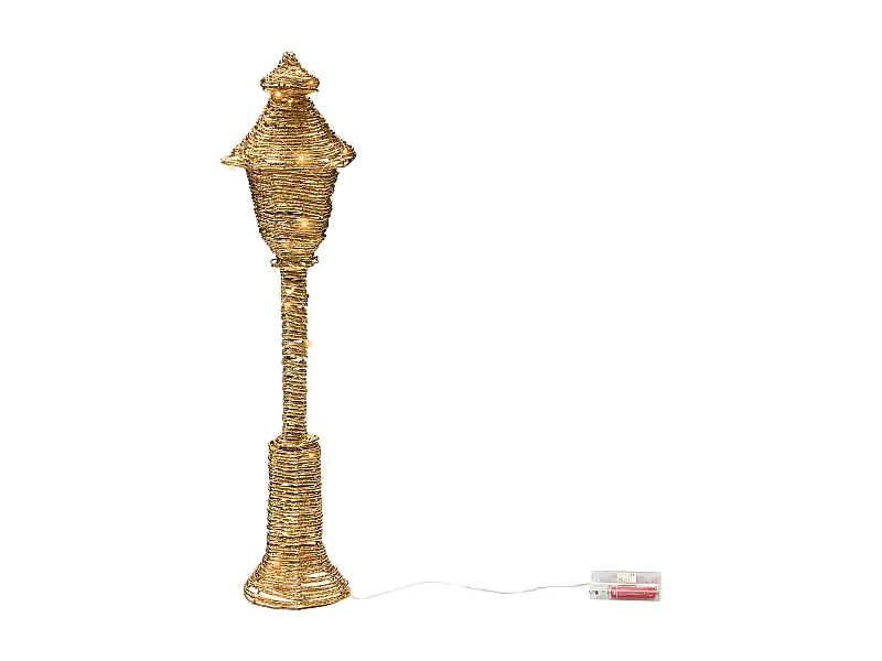 Décoration de Noël LED ALFTANES Lampadaires 62 cm Doré