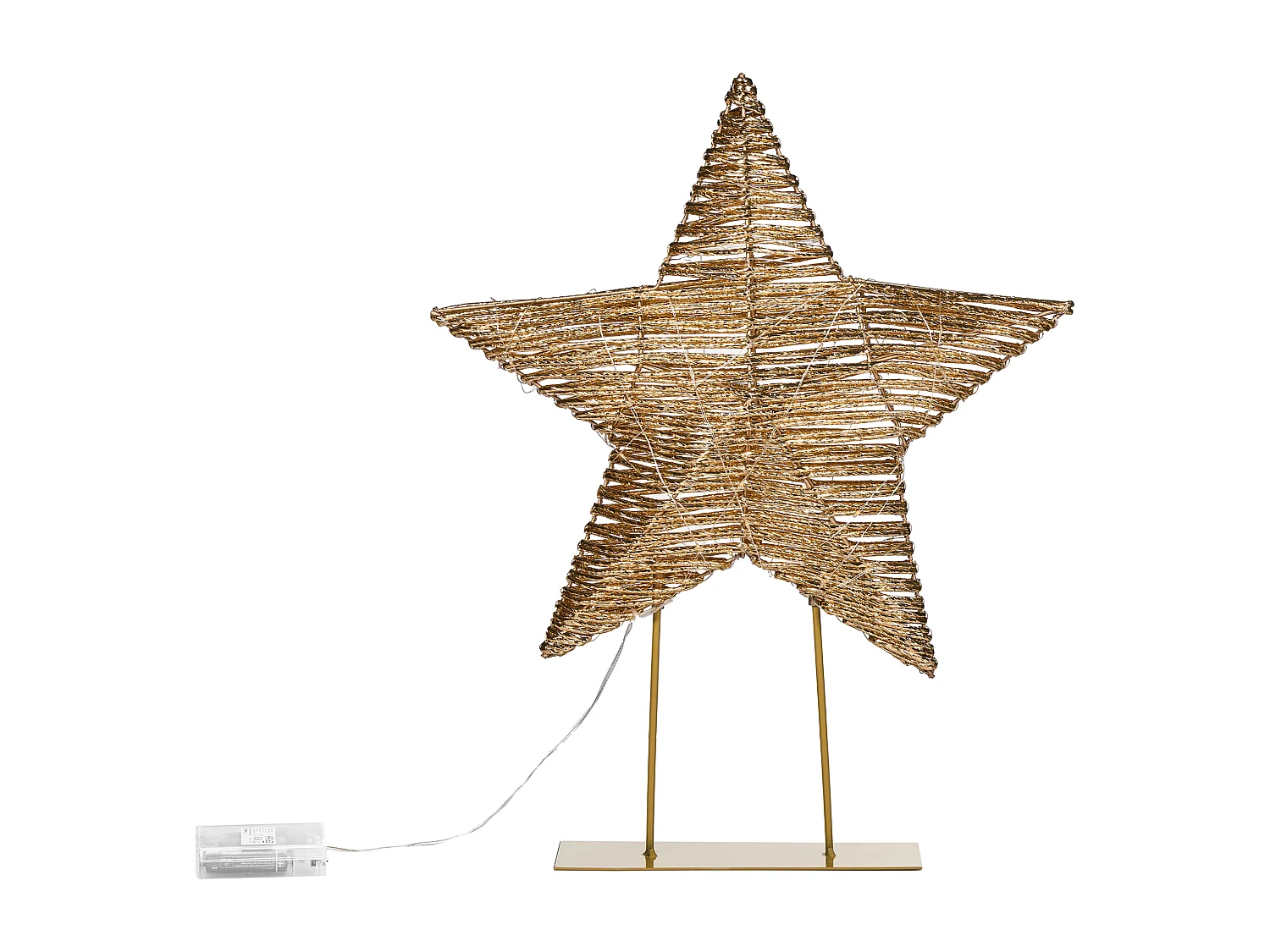 Décoration de Noël LED FARUP Étoile 51 cm Doré