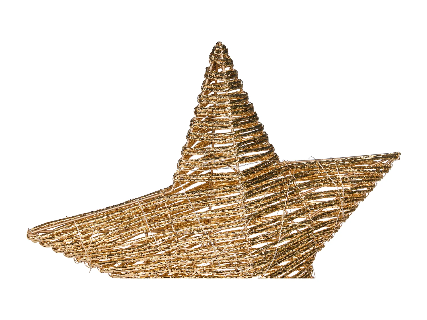 Décoration de Noël LED FARUP Étoile 51 cm Doré