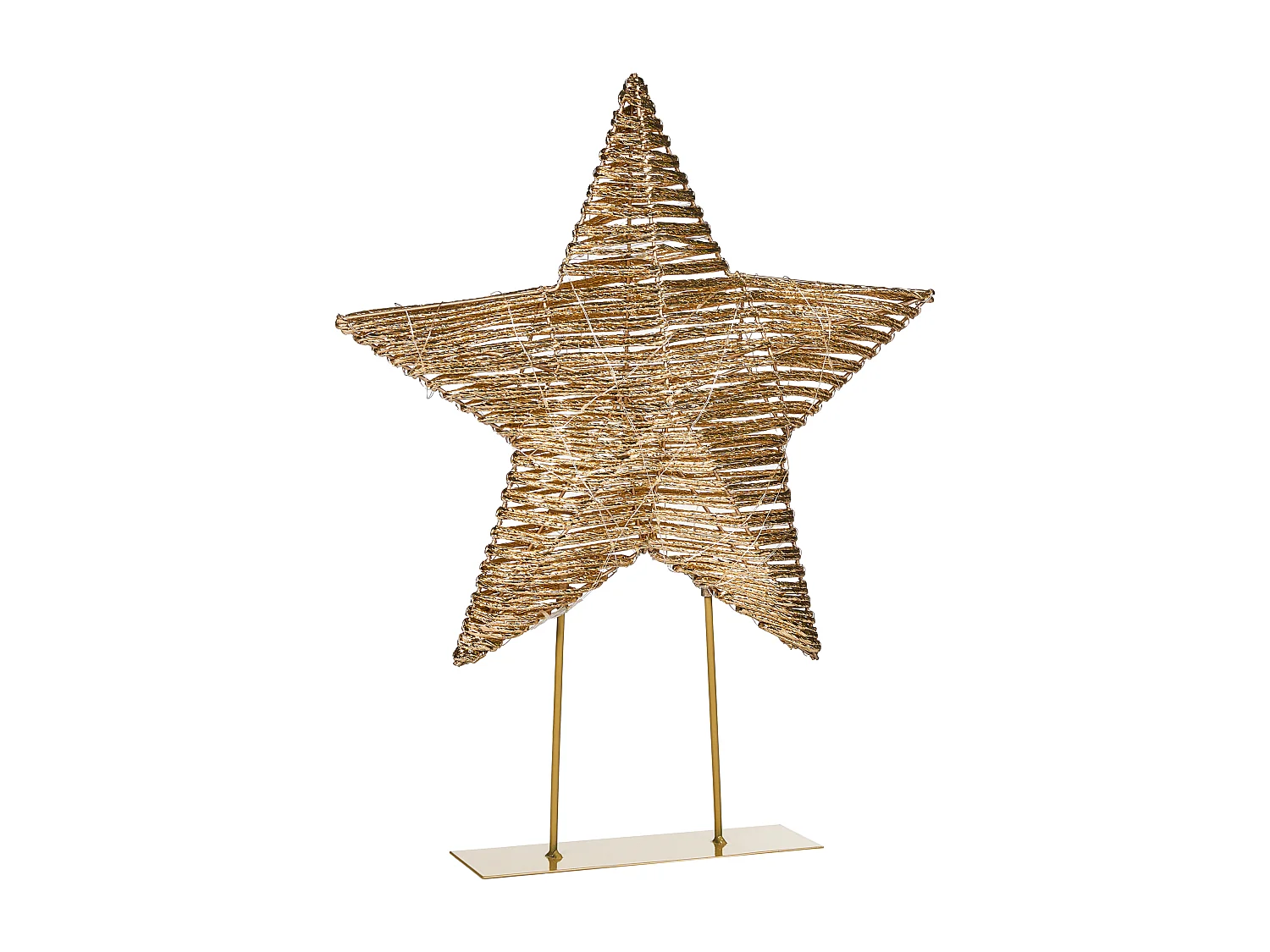 Décoration de Noël LED FARUP Étoile 51 cm Doré