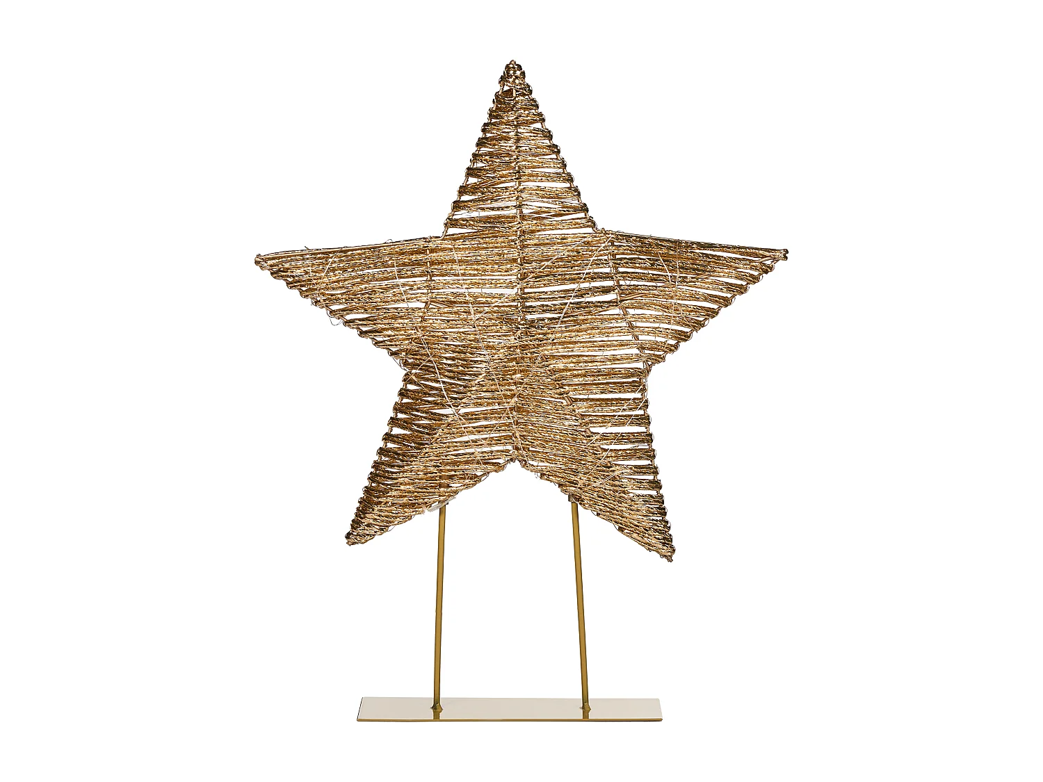 Décoration de Noël LED FARUP Étoile 51 cm Doré