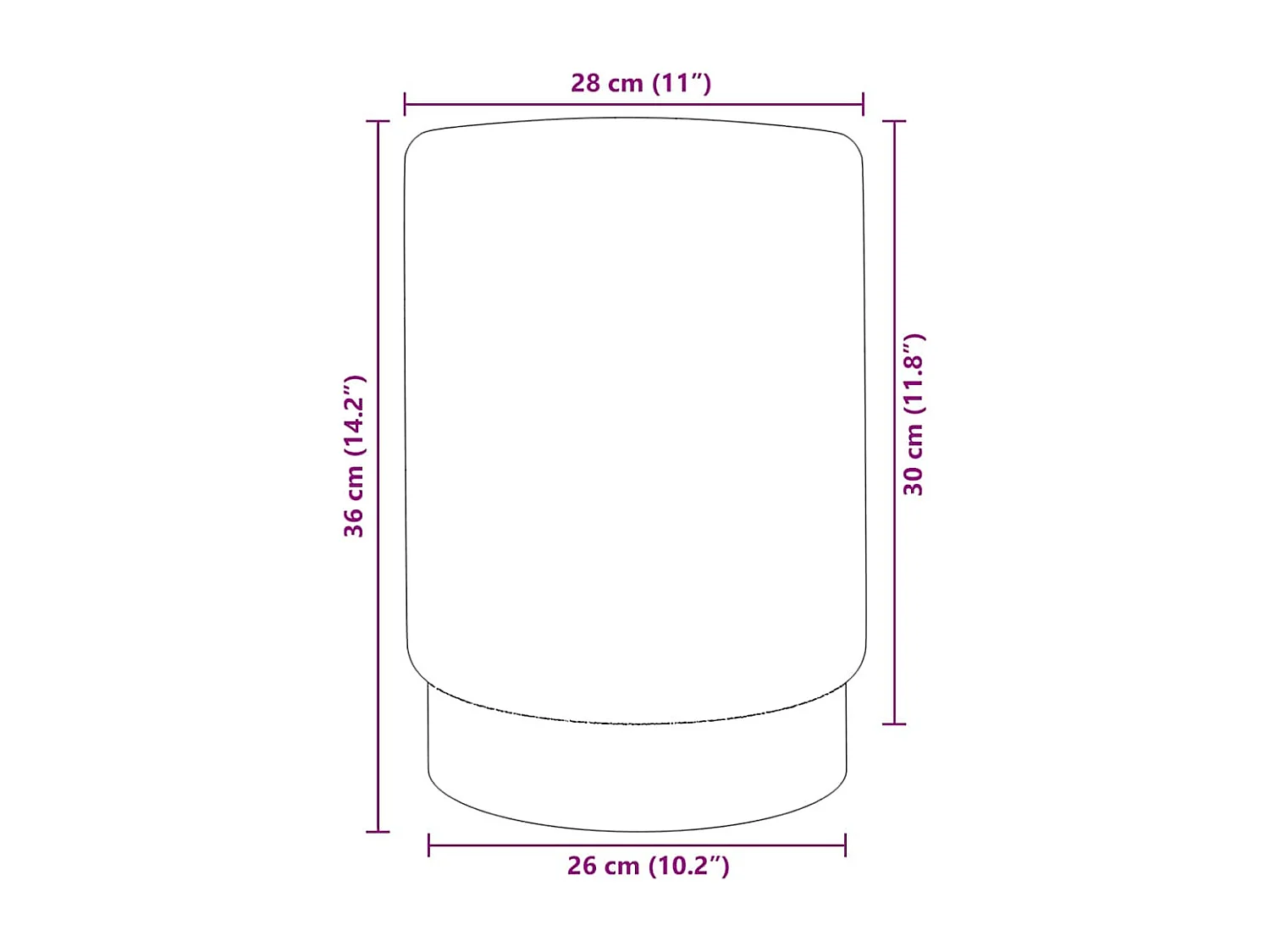 Tabouret assise en velours métal argentée 28 x 28 x 36 cm DEC026378