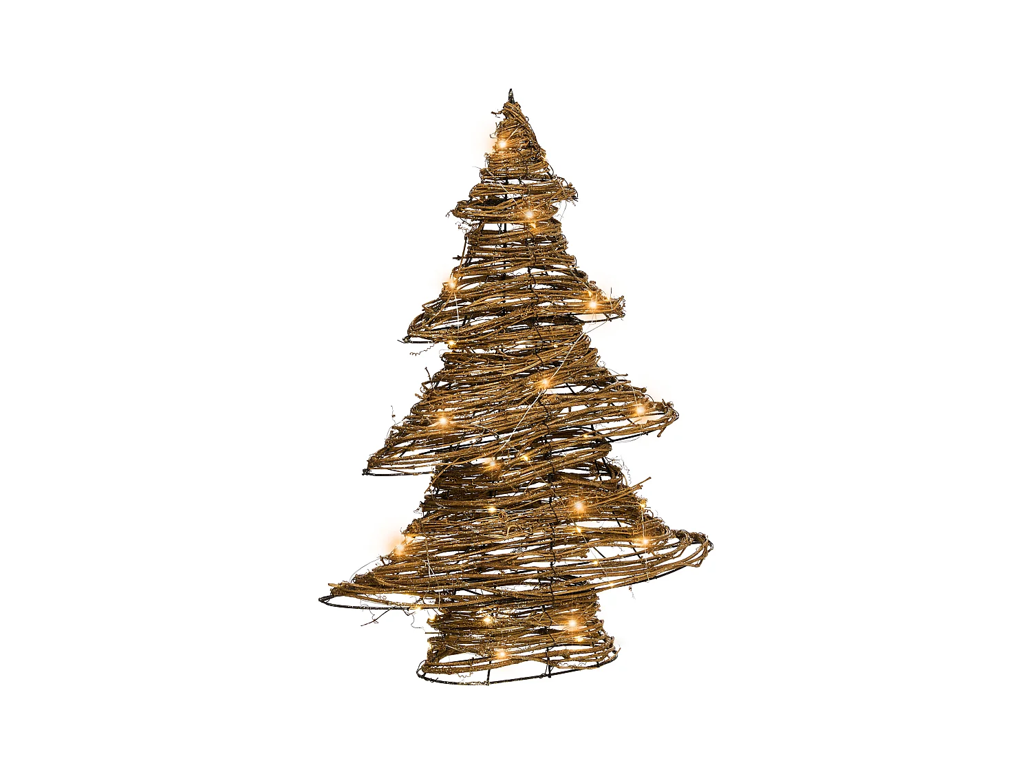 Décoration de Noël LED FURESO Arbre de Noël 60 cm Naturel