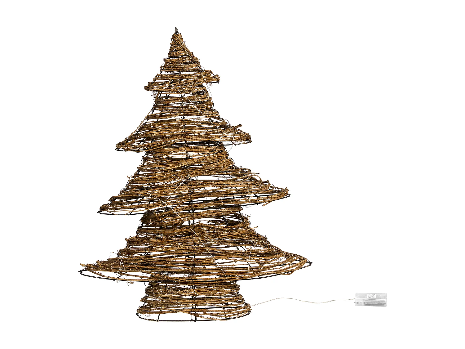 Décoration de Noël LED FURESO Arbre de Noël 60 cm Naturel