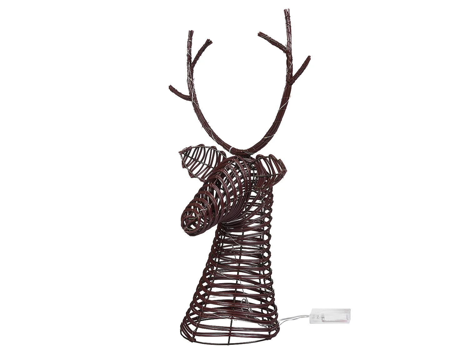 Christmas Decoration LED DYBESO Reindeer 60 cm Dark Brown