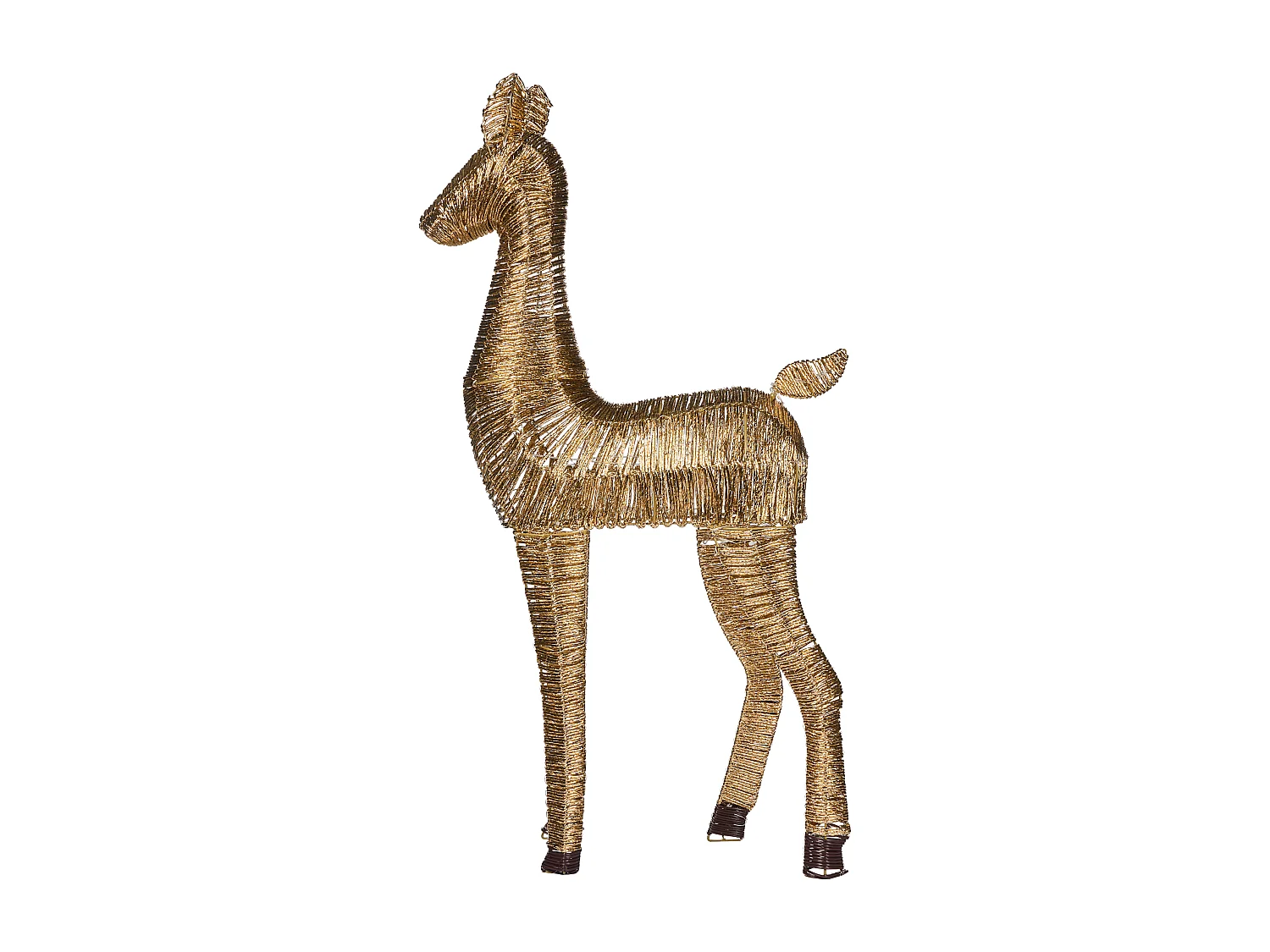 Décoration de Noël LED AKUREYRI Renne 110 cm Doré