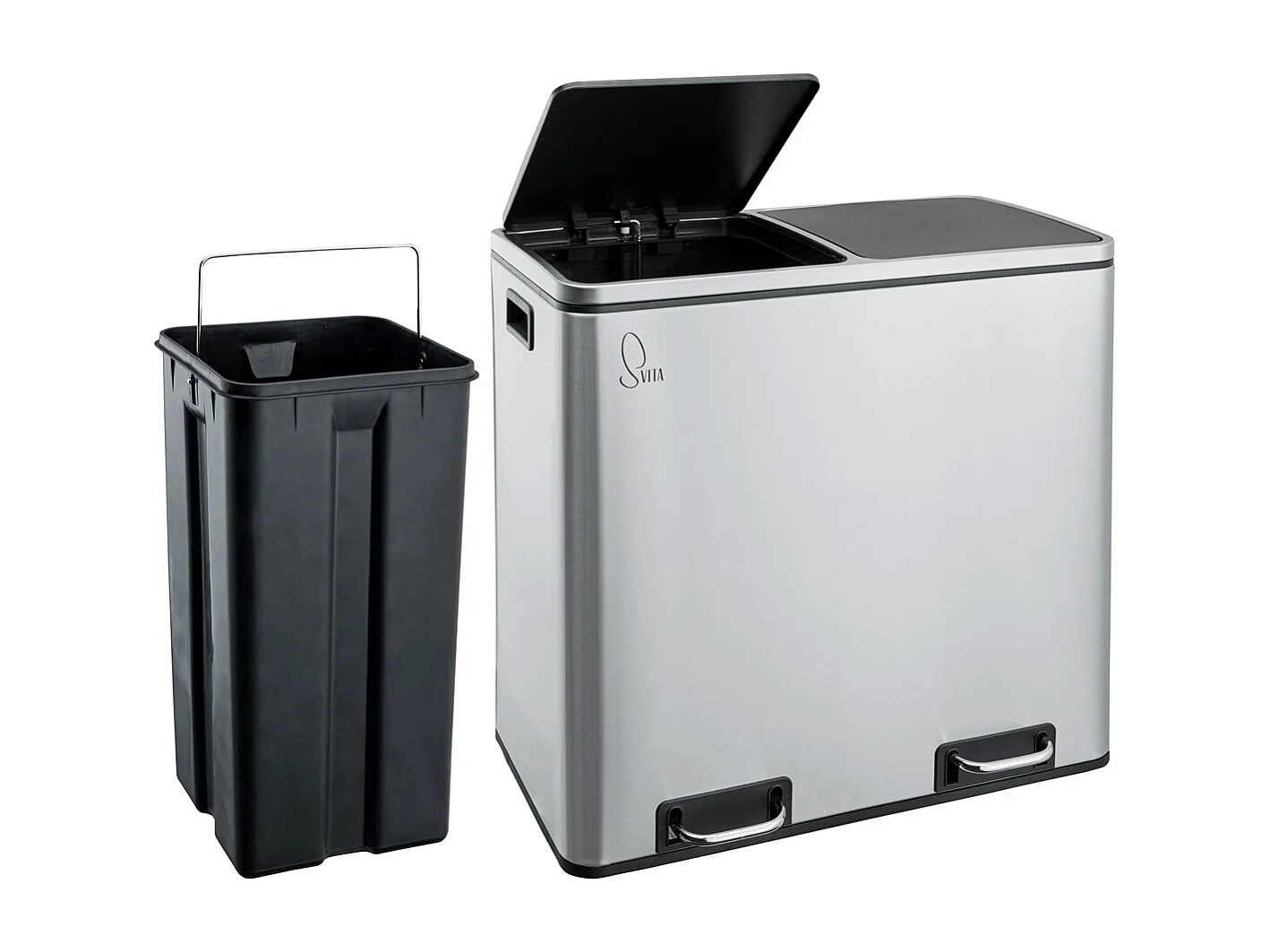 ABFALLEIMER TM2X24 Silber