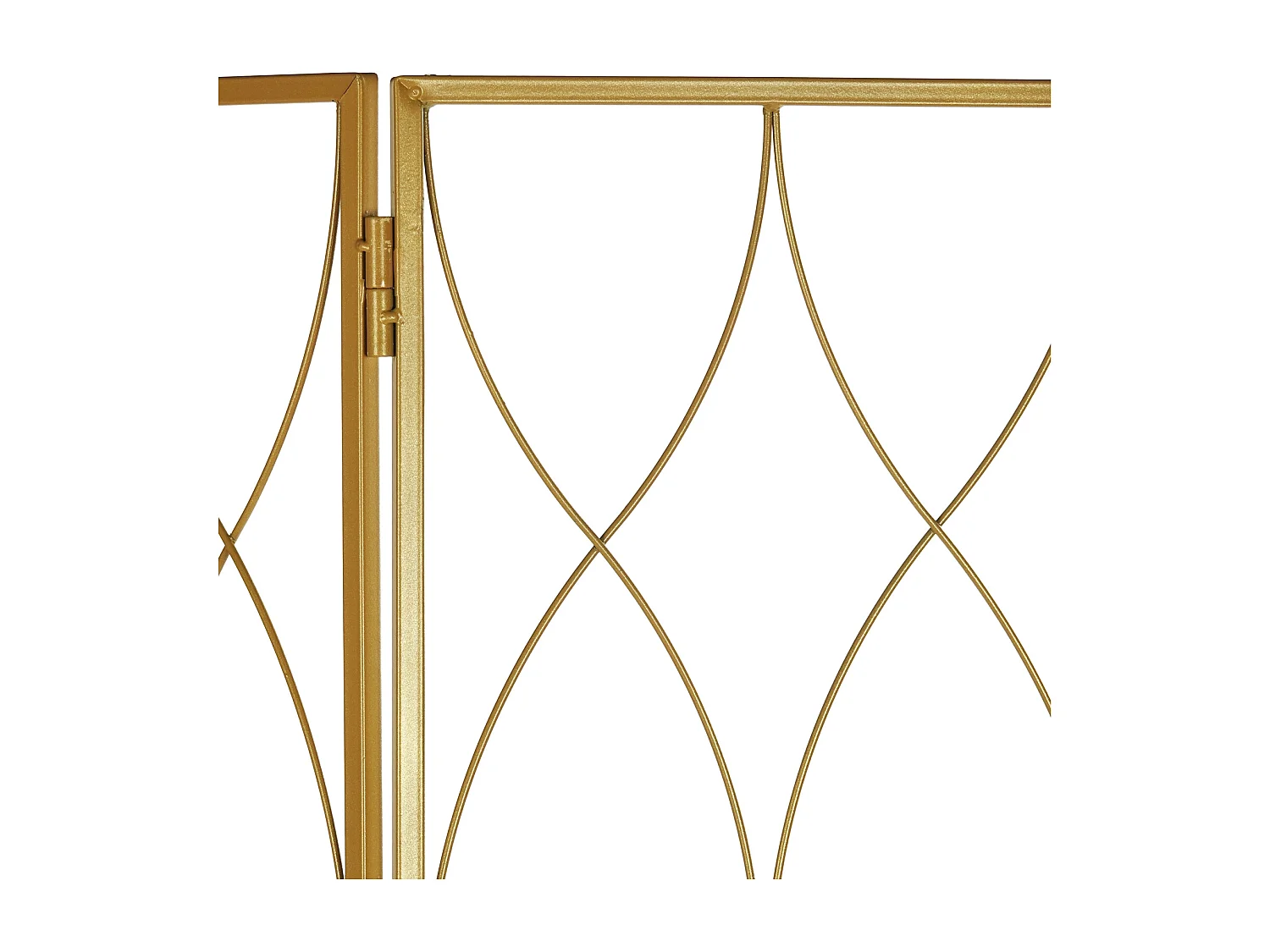 PARAVENT Salon, 3 pièces. Métal, fer or