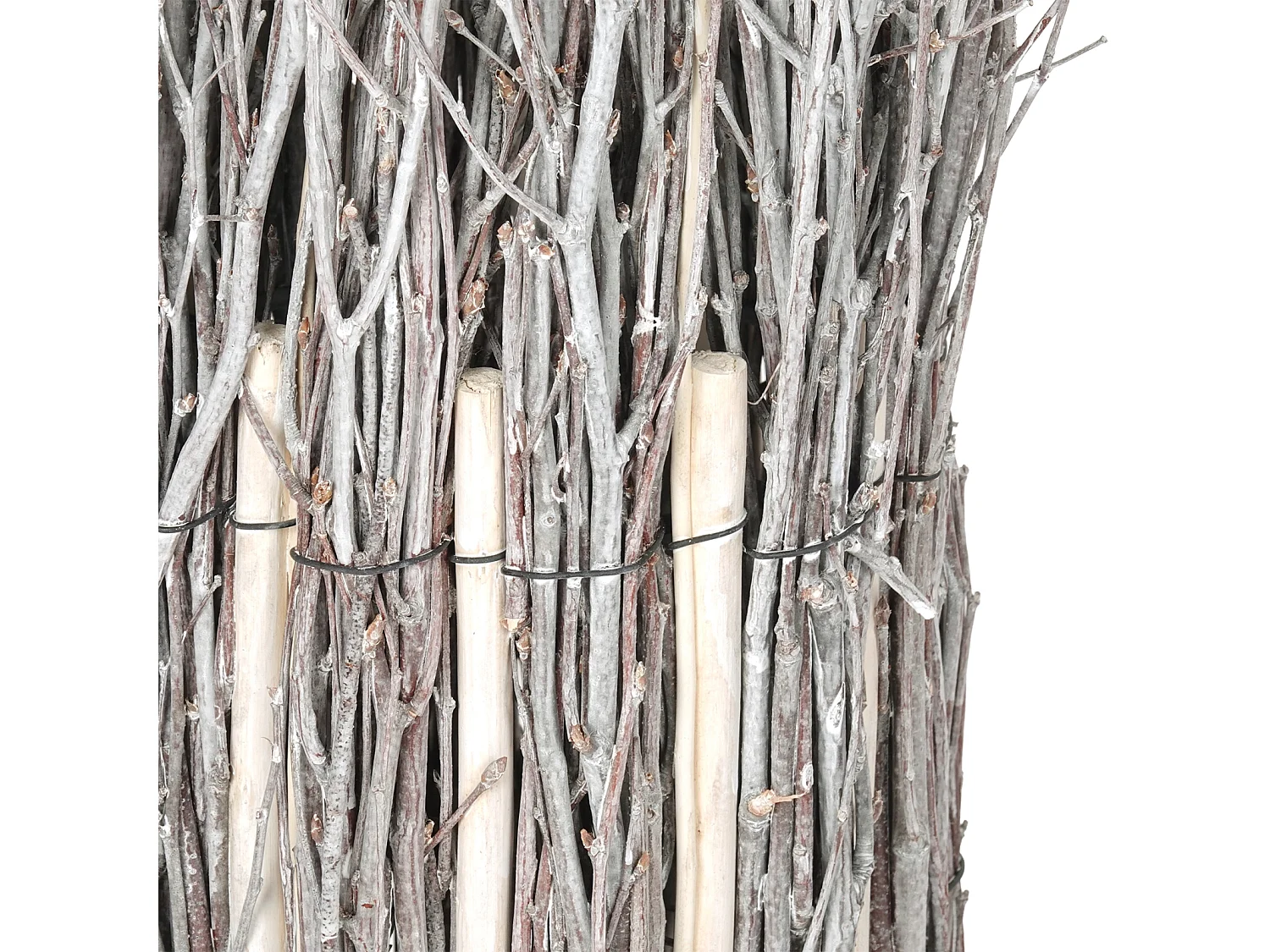 PARAVENT Groupe 71x35 cm, branches en osier marron-beige