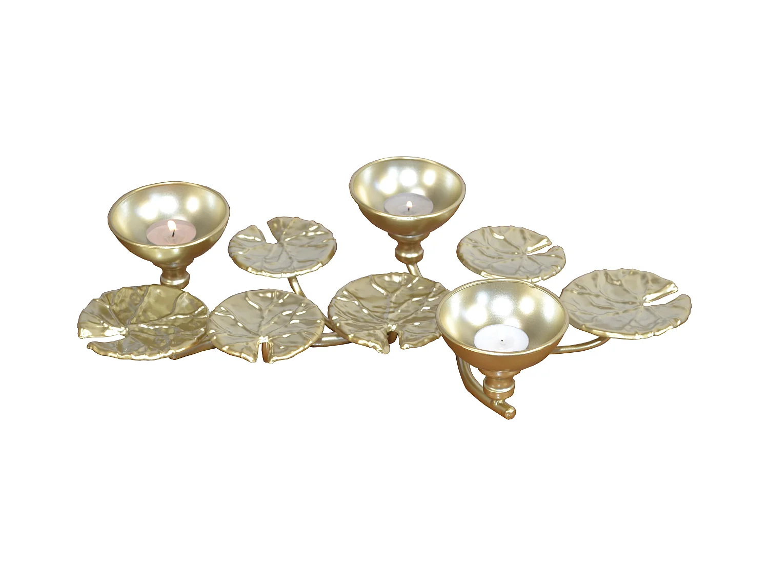 Photophore romantique en métal métal argentée 47 x 27 x 9 cm DEC050040