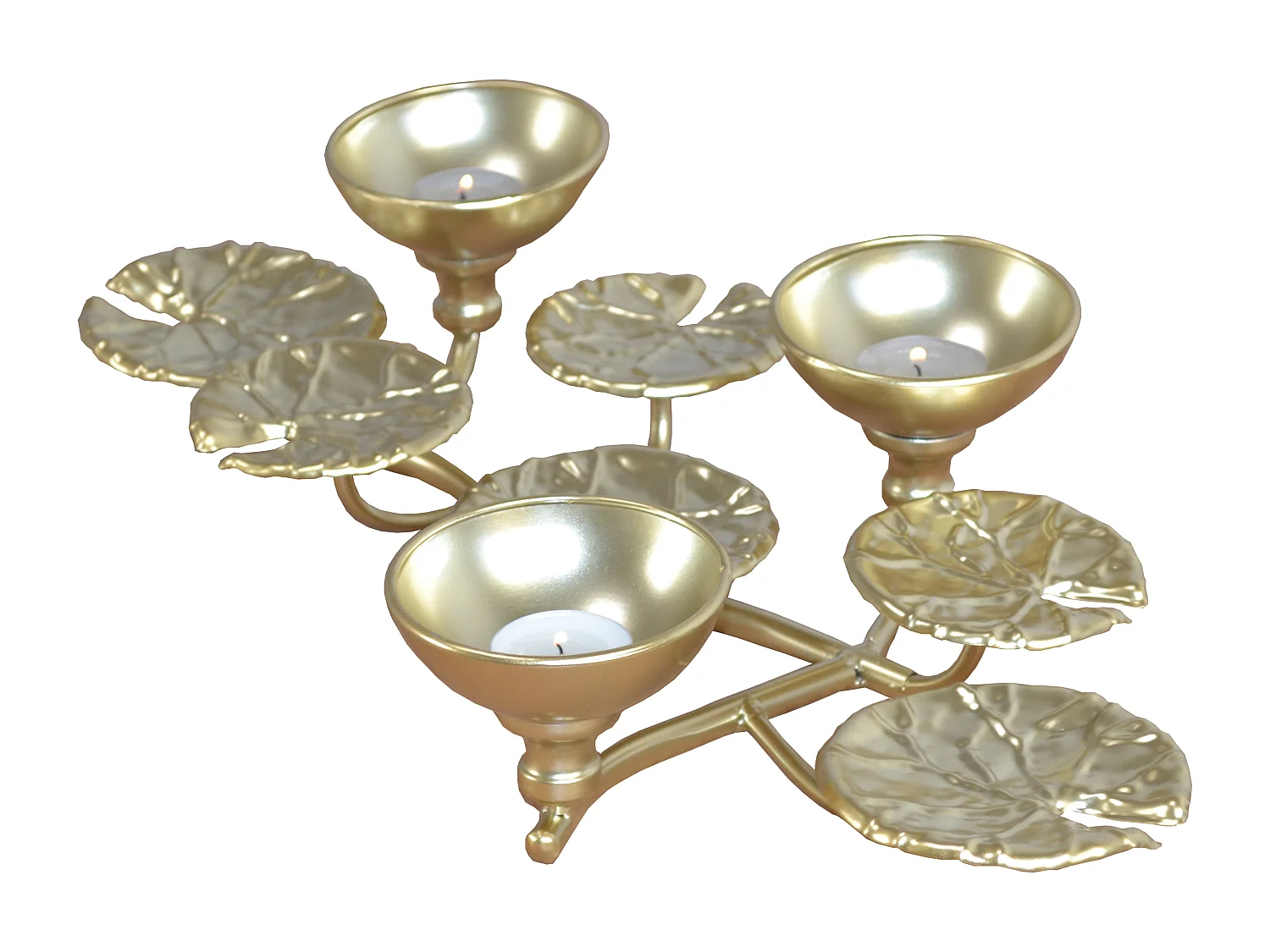 Photophore romantique en métal métal argentée 47 x 27 x 9 cm DEC050040