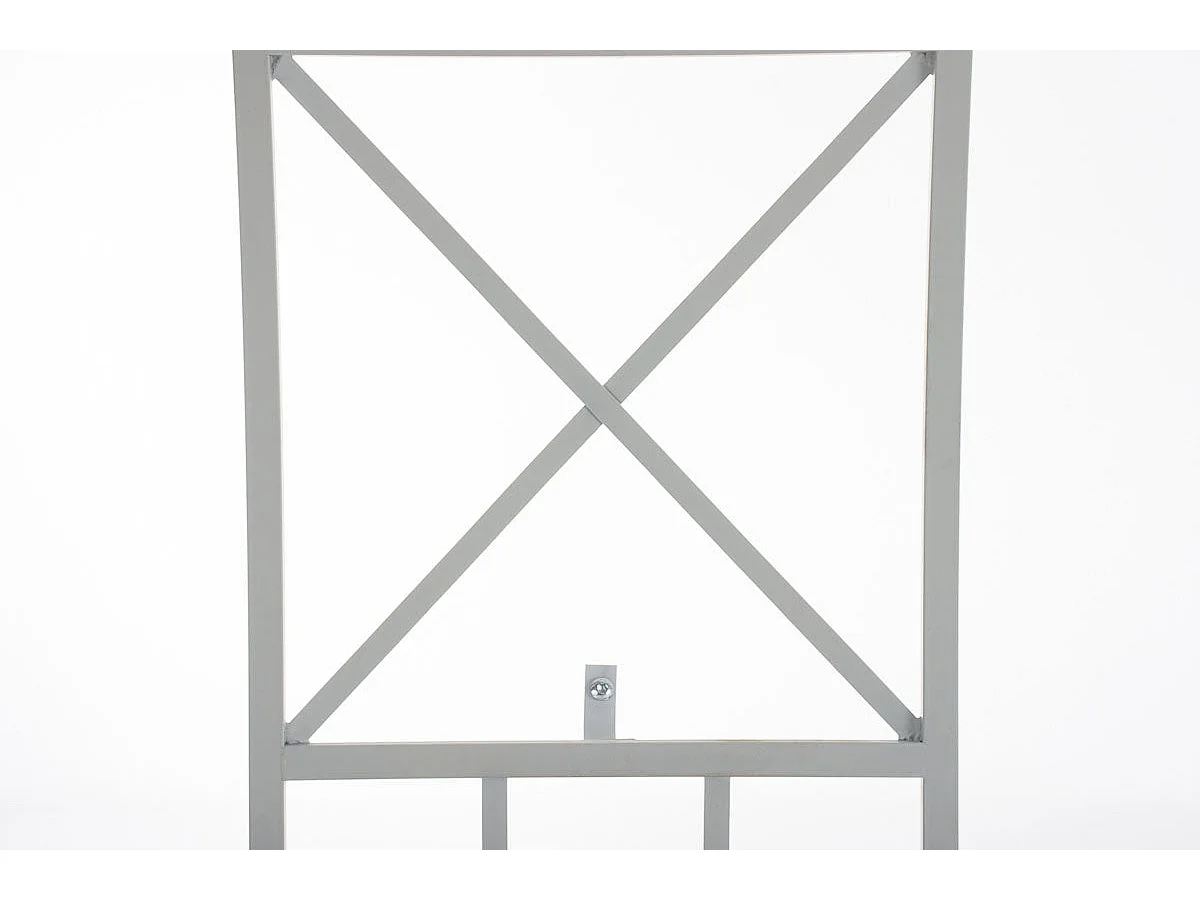 Treillis décoration mural jardin métal blanche 40 x 1 x 198 cm 10_0003903