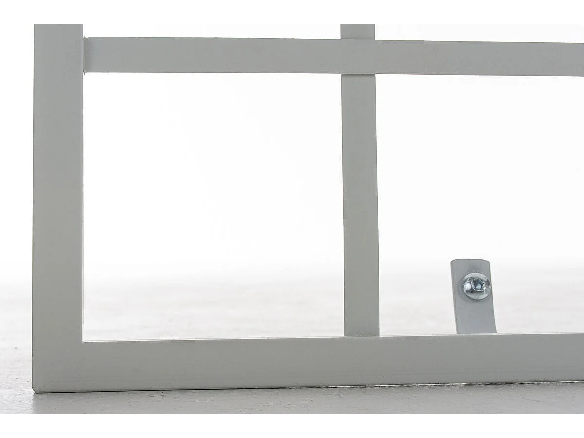 Treillis décoration mural jardin métal blanche 40 x 1 x 198 cm 10_0003903