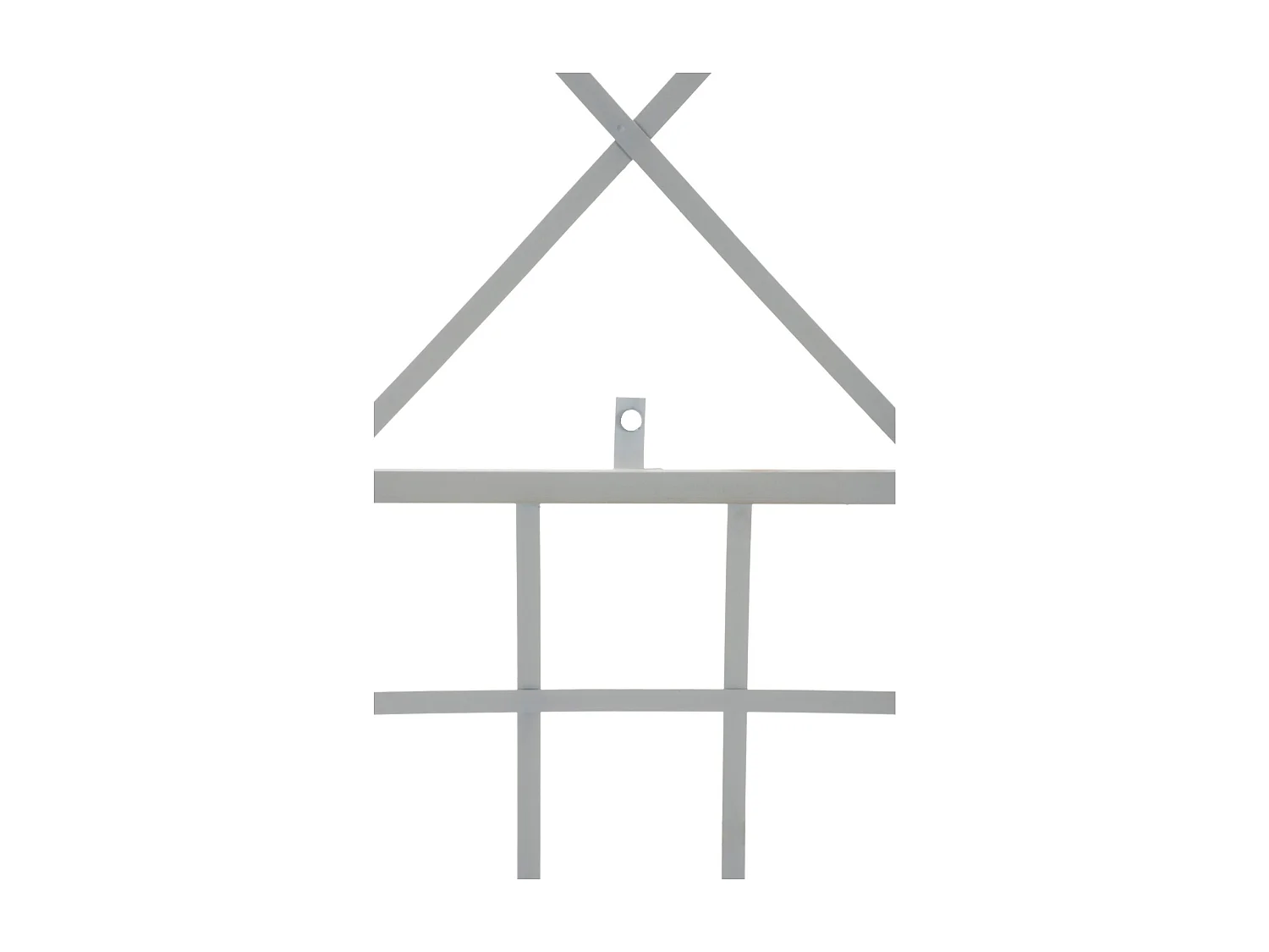 Set de 2 treillis métal blanche 40 x 1 x 198 cm 10_0003851