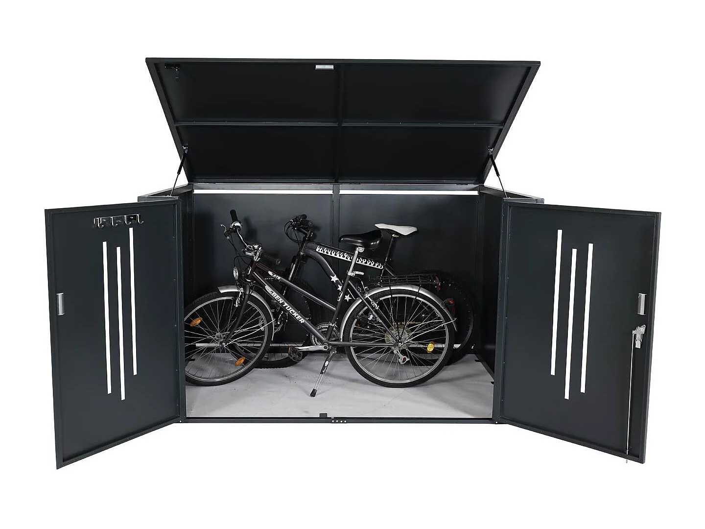 Abri à vélos avec métal argentée 202 x 150 x 121 cm 04_0006970