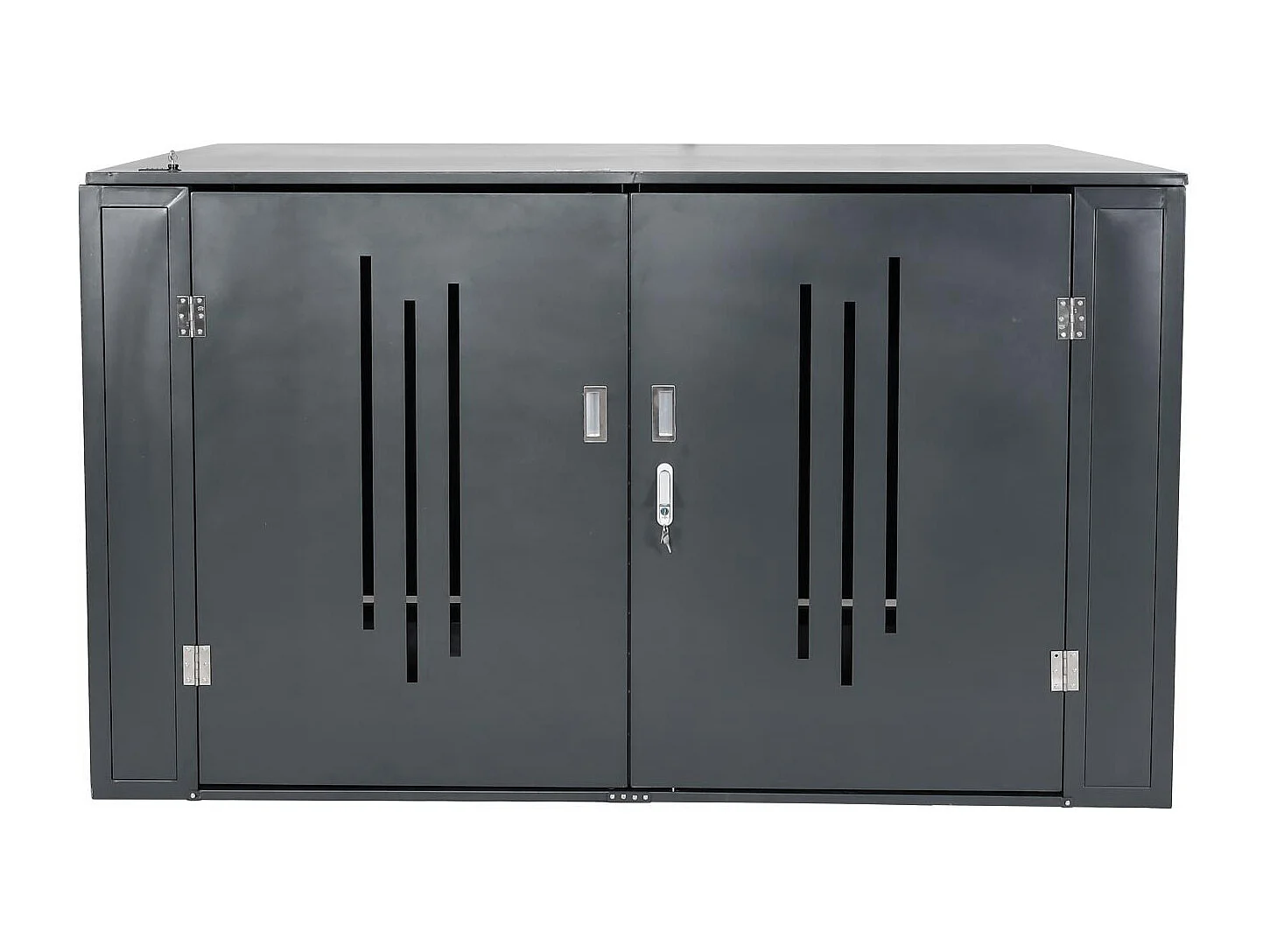 Abri à vélos avec métal argentée 202 x 150 x 121 cm 04_0006970