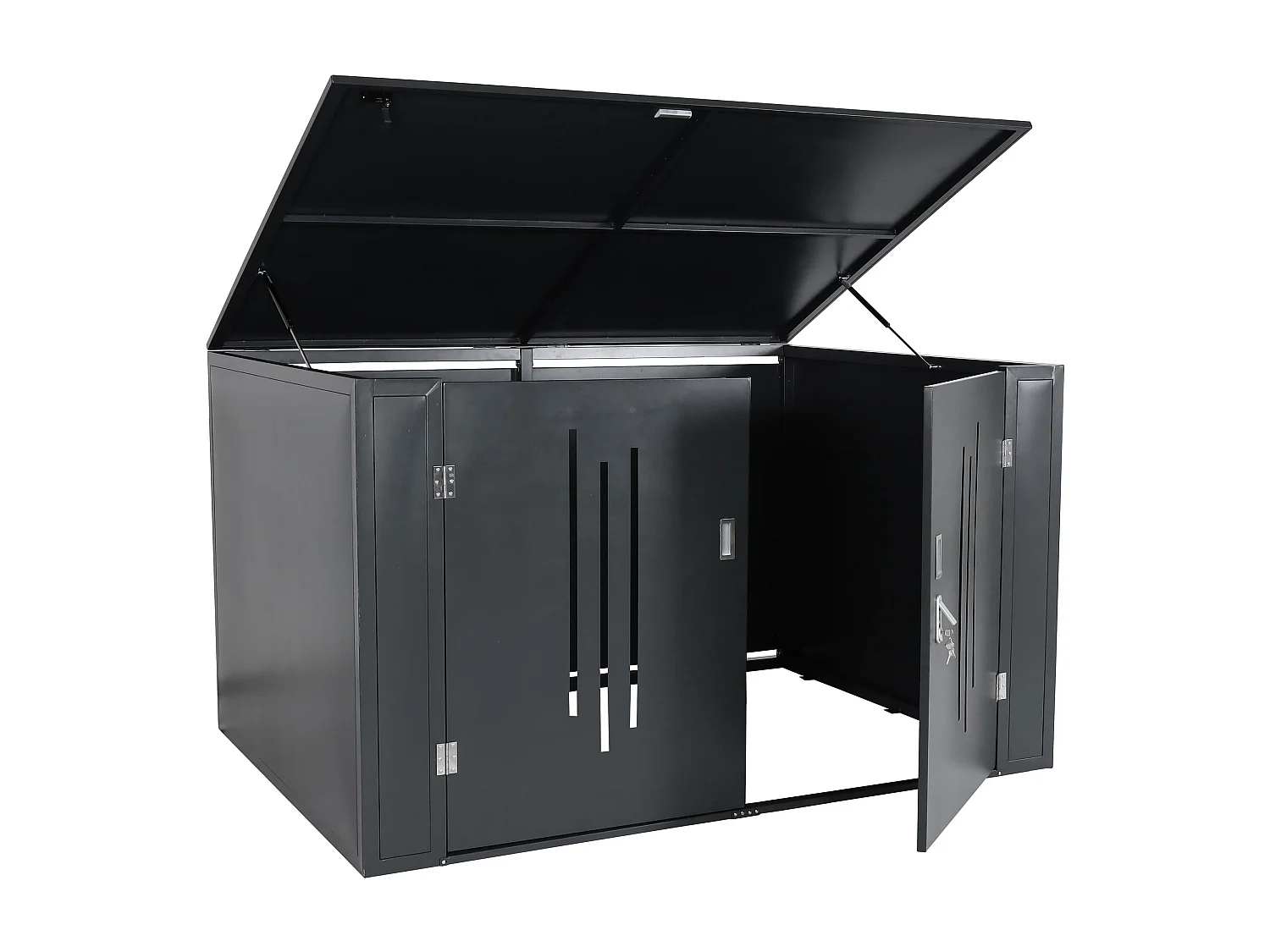 Abri à vélos avec métal argentée 202 x 150 x 121 cm 04_0006970