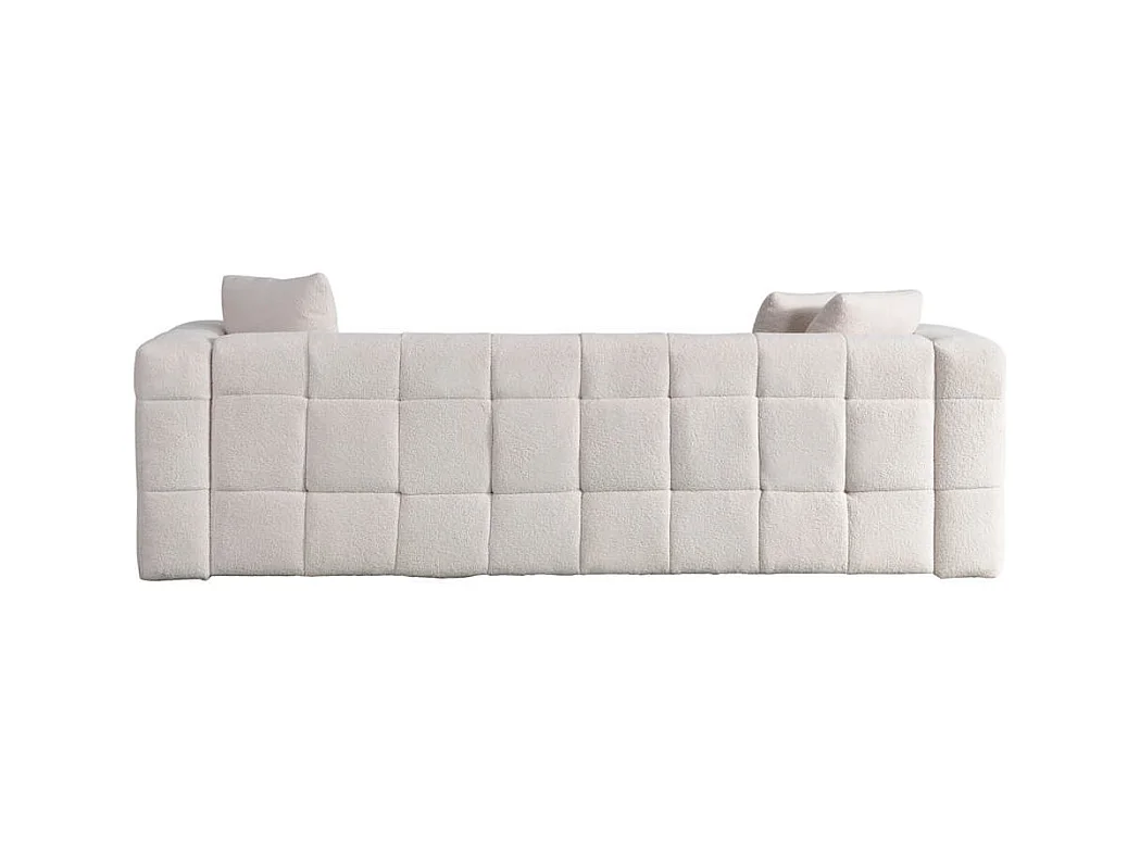 Home Deluxe - Teddy Canapé Bouclé COMO - 236 x 68 cm | Couleur Beige