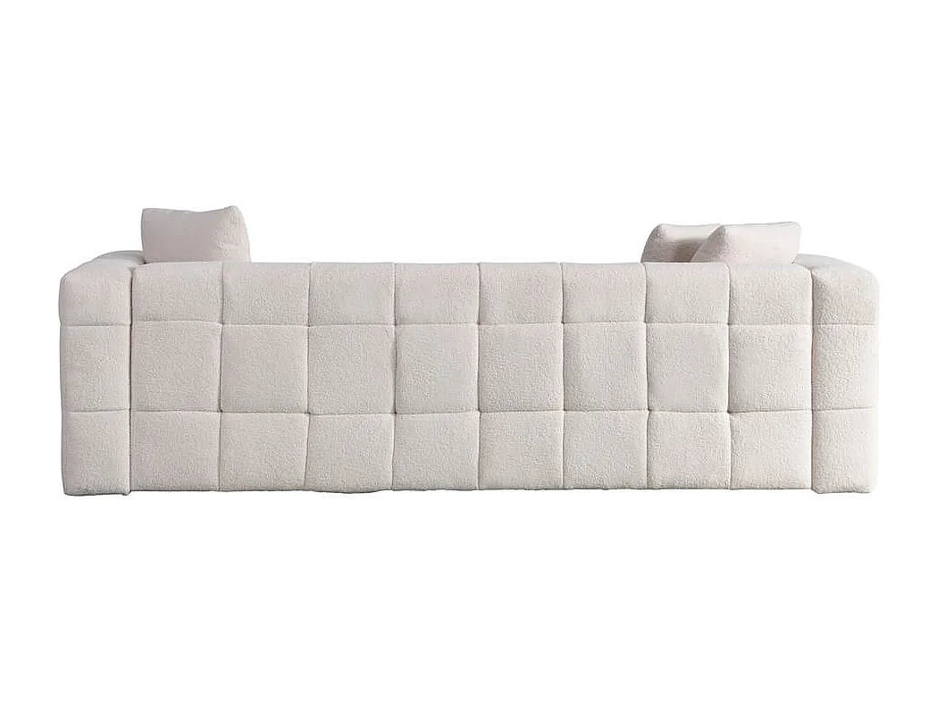 Home Deluxe - Teddy Canapé Bouclé COMO - 236 x 68 cm | Couleur Beige