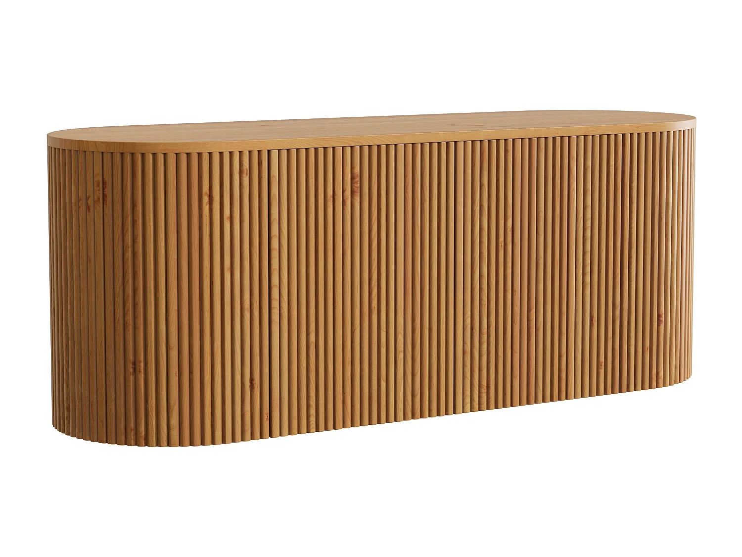 Meuble sous vasque suspendu en teck – Naturel clair – 150 cm - TOWARI