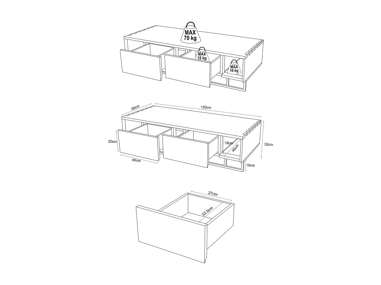 Mobile sotto lavabo sospeso in teak con portasciugamani 120 cm - KUPANG