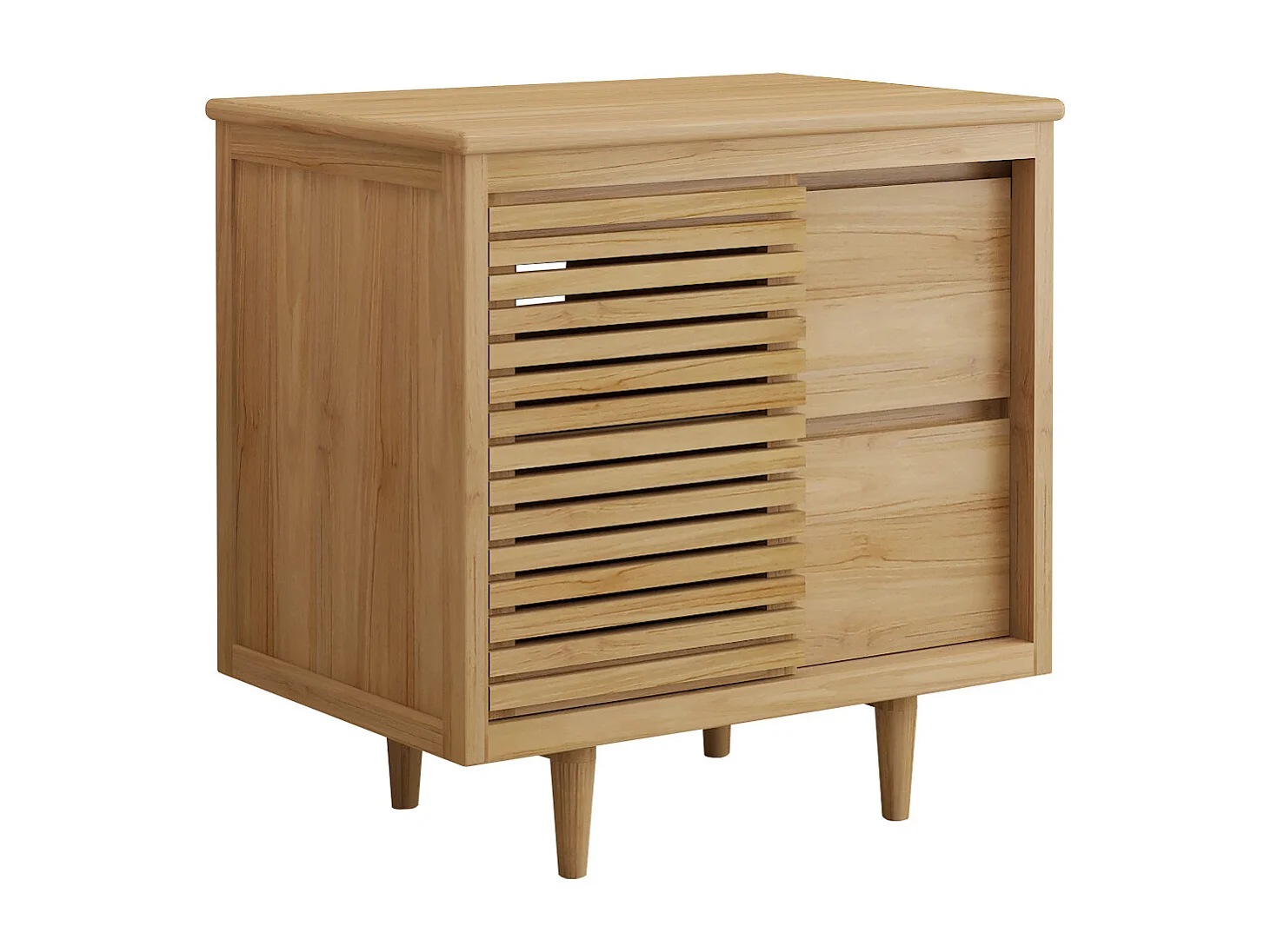 Meuble sous vasque sur pieds en teck - L80 cm - TORAJA