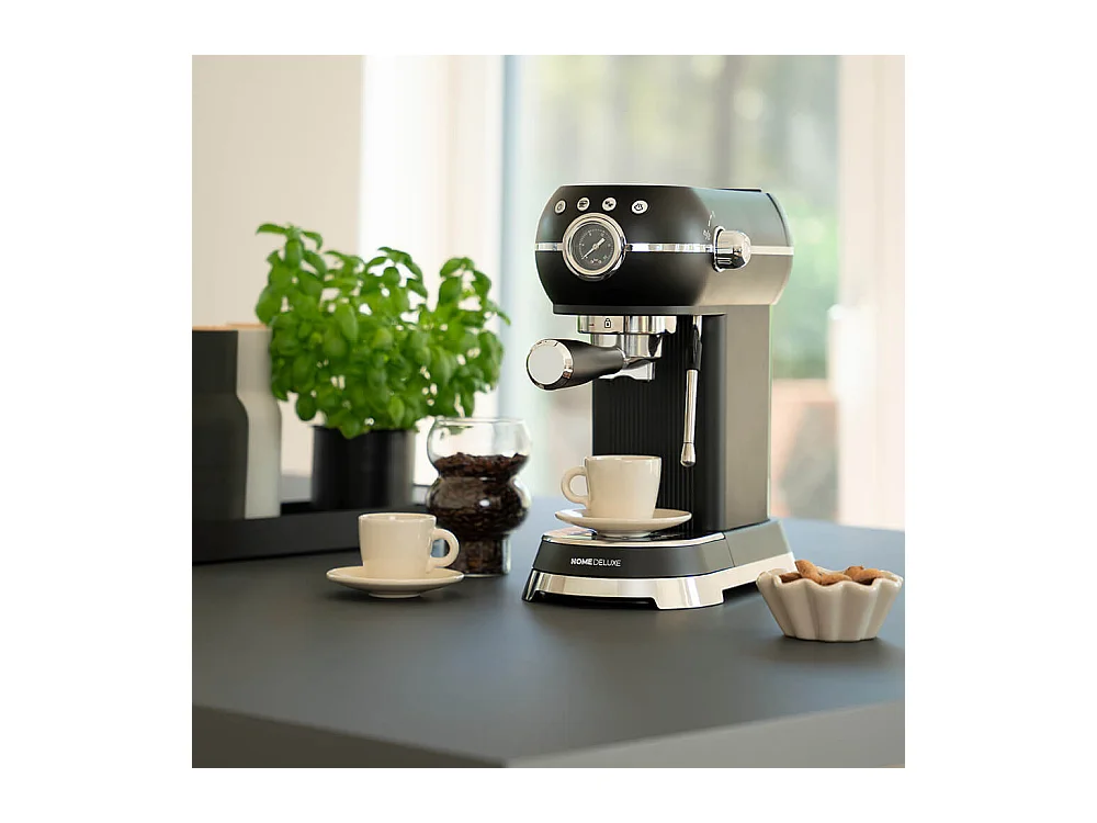 Home Deluxe Machine à café espresso à filtre EXQUISITE - Noir mat