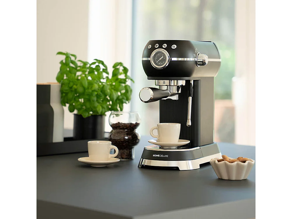 Home Deluxe Machine à café espresso à filtre EXQUISITE - Noir mat