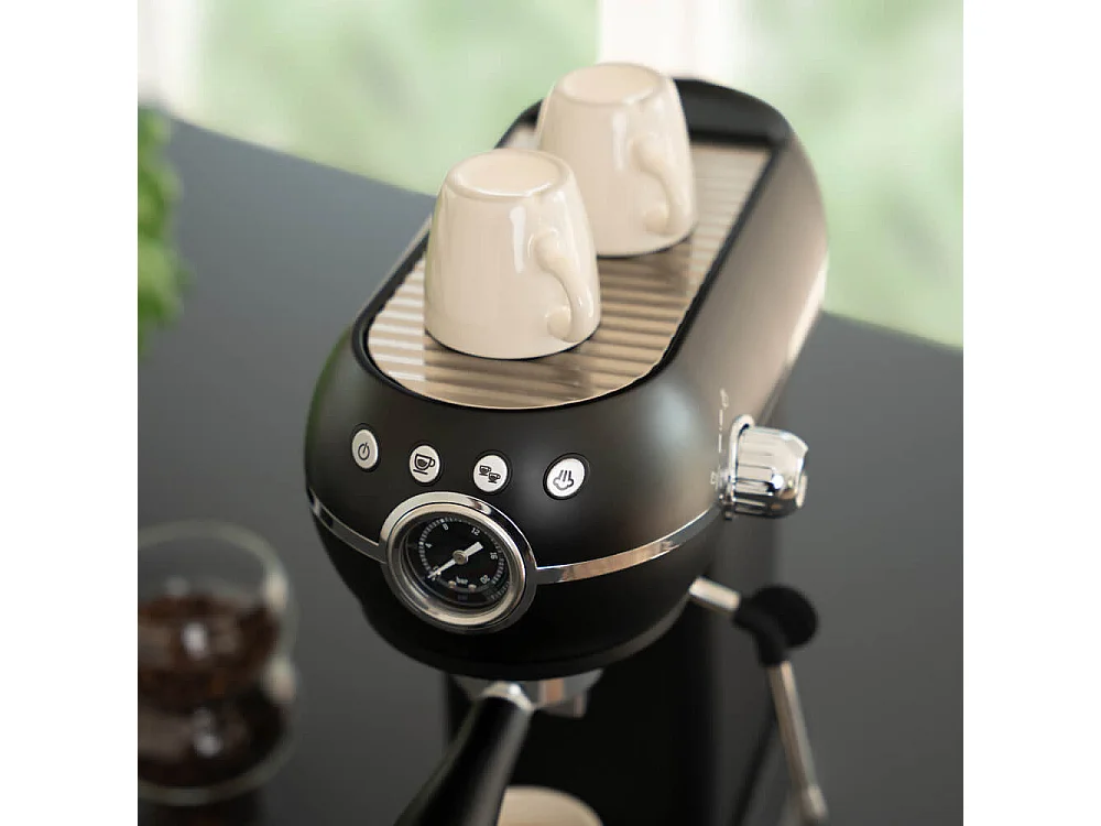 Home Deluxe Machine à café espresso à filtre EXQUISITE - Noir mat