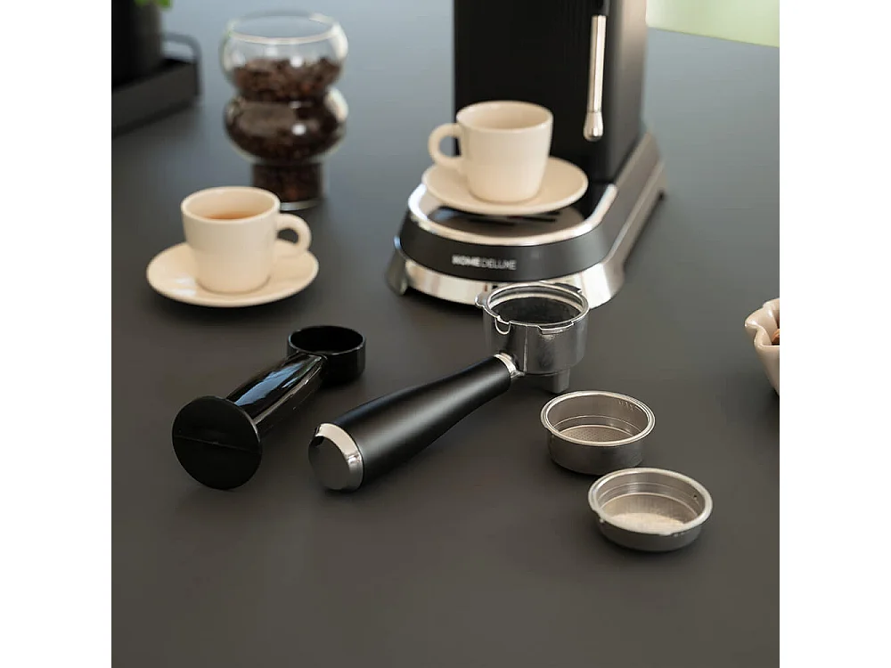 Home Deluxe Machine à café espresso à filtre EXQUISITE - Noir mat