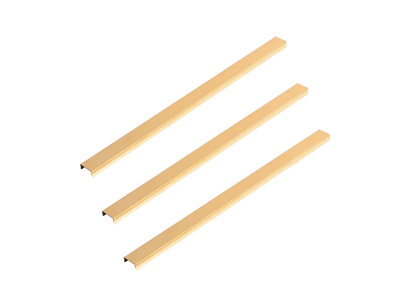 Home Deluxe Plinthe décorative pour panneau acoustique Lot de 3 - Or 50 cm