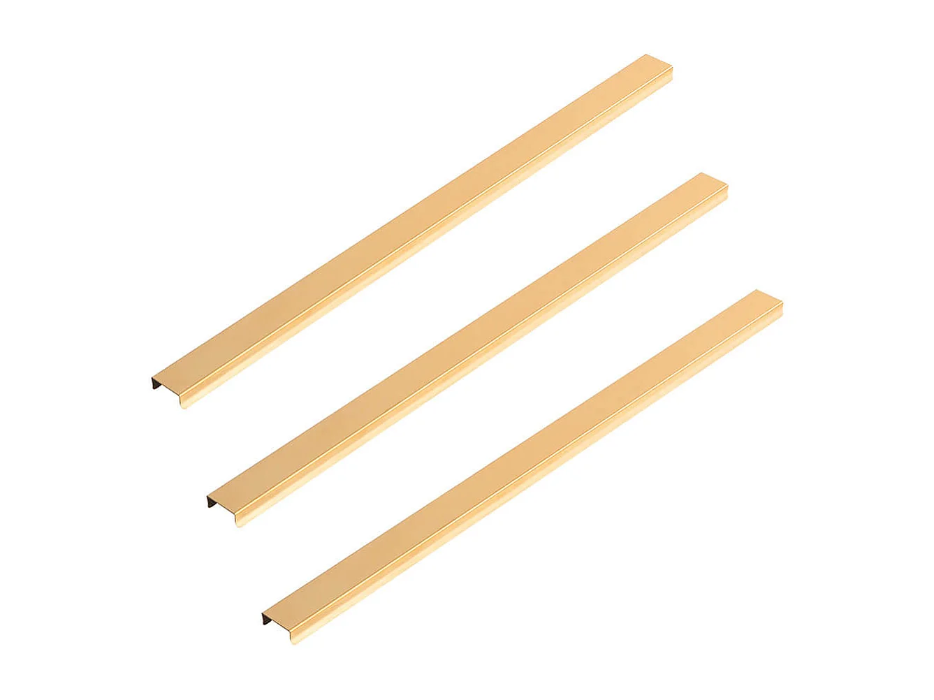 Home Deluxe Plinthe décorative pour panneau acoustique Lot de 3 - Or 50 cm