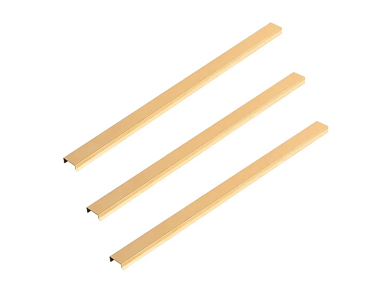 Home Deluxe Plinthe décorative pour panneau acoustique Lot de 3 - Or 50 cm