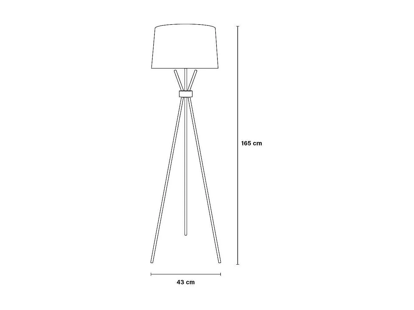 Home Deluxe Lampadaire LUNA