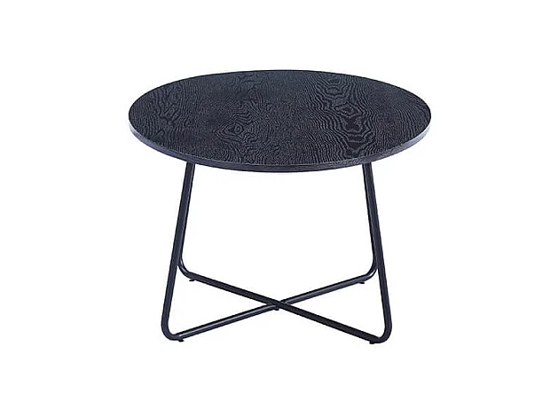 Home Deluxe - Table basse ovale NOVARIS 110 x 66 x 47 cm - Dark Oak