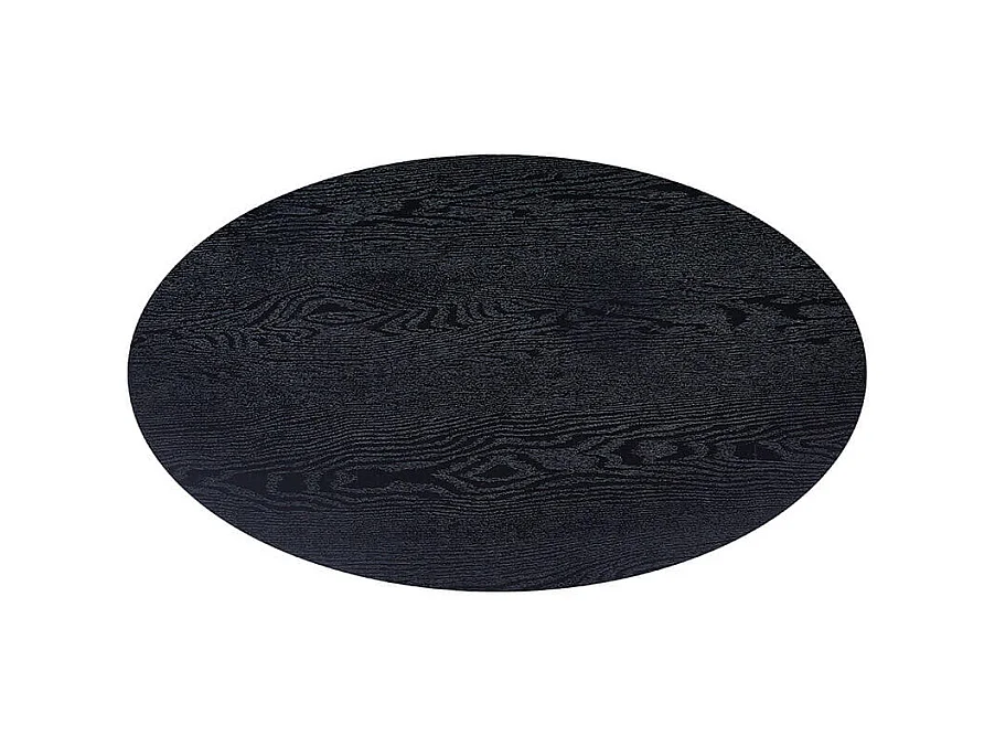 Home Deluxe - Table basse ovale NOVARIS 110 x 66 x 47 cm - Dark Oak