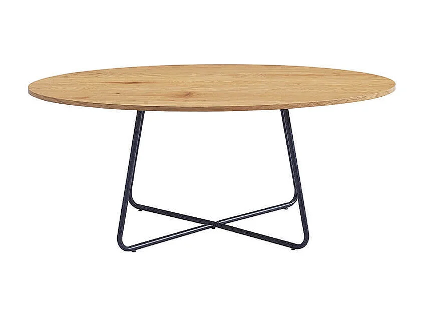 Home Deluxe - Table basse ovale NOVARIS 110 x 66 x 47 cm - Dark Oak