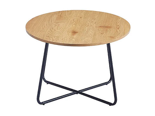 Home Deluxe - Table basse ovale NOVARIS 110 x 66 x 47 cm - Dark Oak