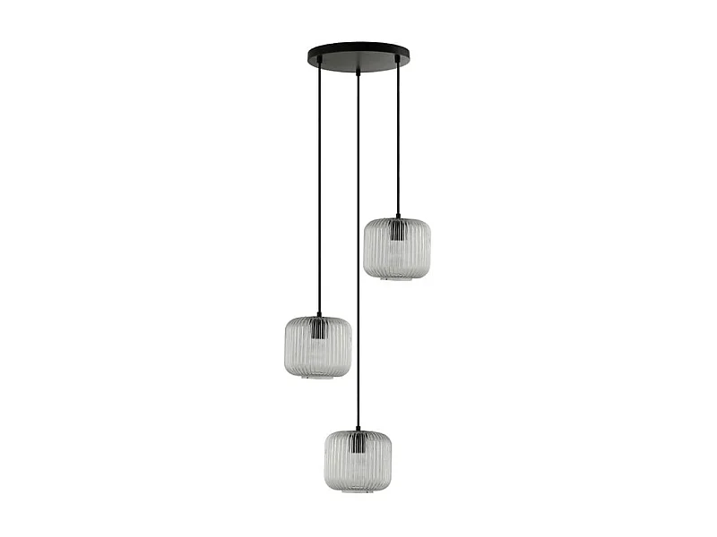 Home Deluxe Lampe à suspendre en verre LILY - Transparent