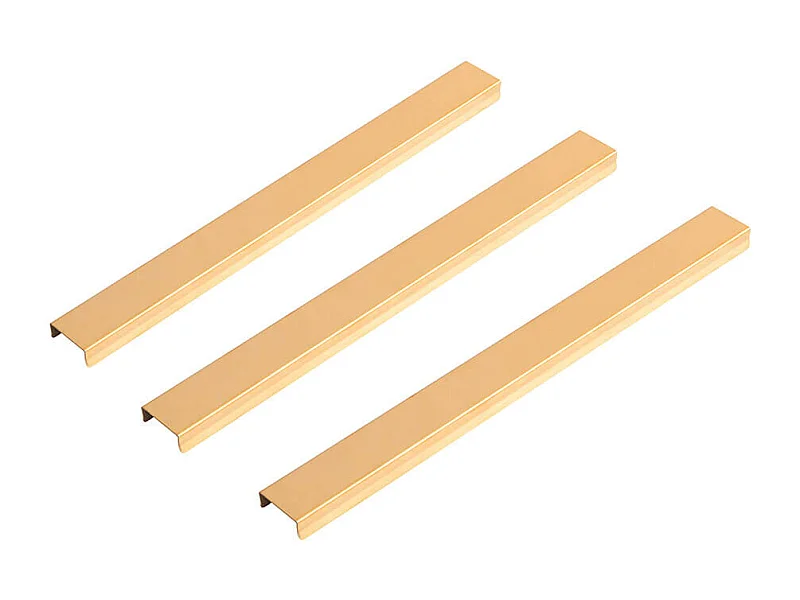 Home Deluxe Plinthe décorative pour panneau acoustique Lot de 3 - Or 30 cm