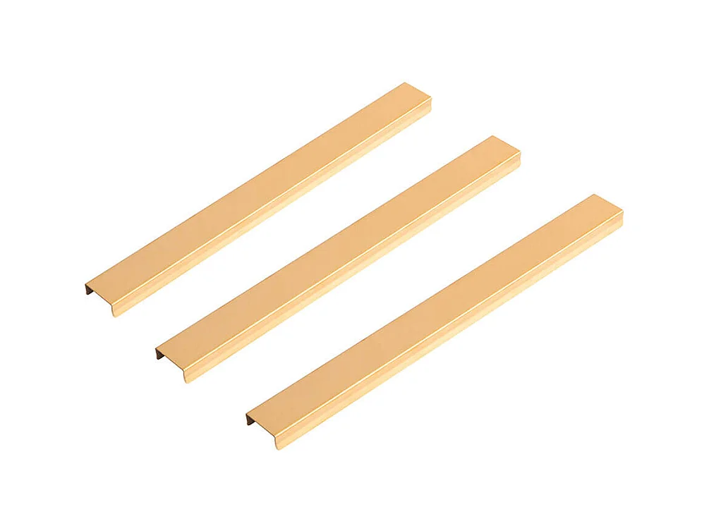 Home Deluxe Plinthe décorative pour panneau acoustique Lot de 3 - Or 30 cm