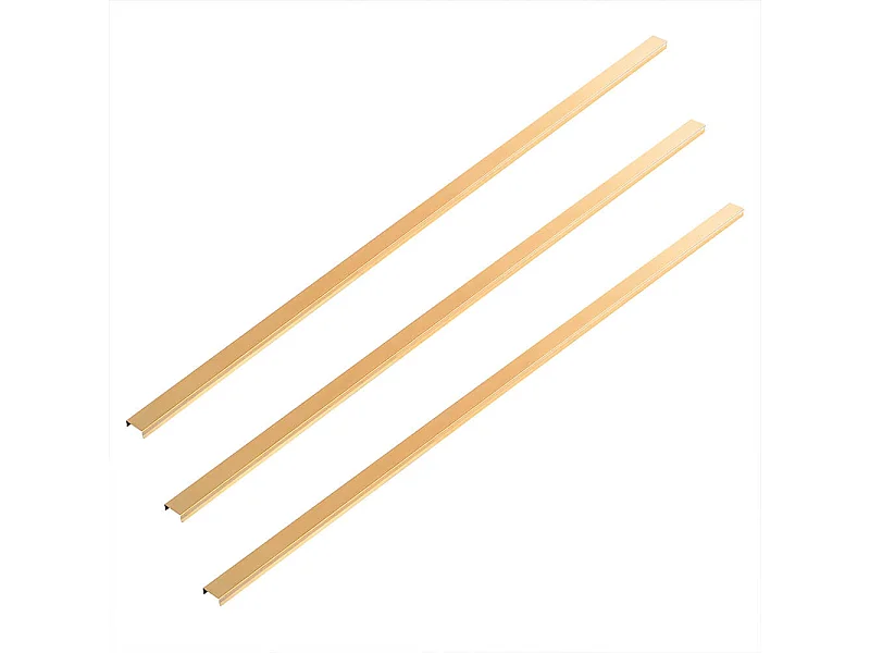 Home Deluxe Plinthe décorative pour panneau acoustique Lot de 3 - Or 110 cm